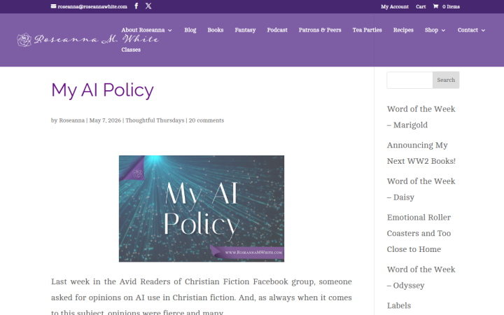 Screenshot of My AI Policy